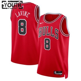 Dres Chicago Bulls Zach Lavine 8 Nike 2022-23 Icon Edition Crvena Swingman - Dječji